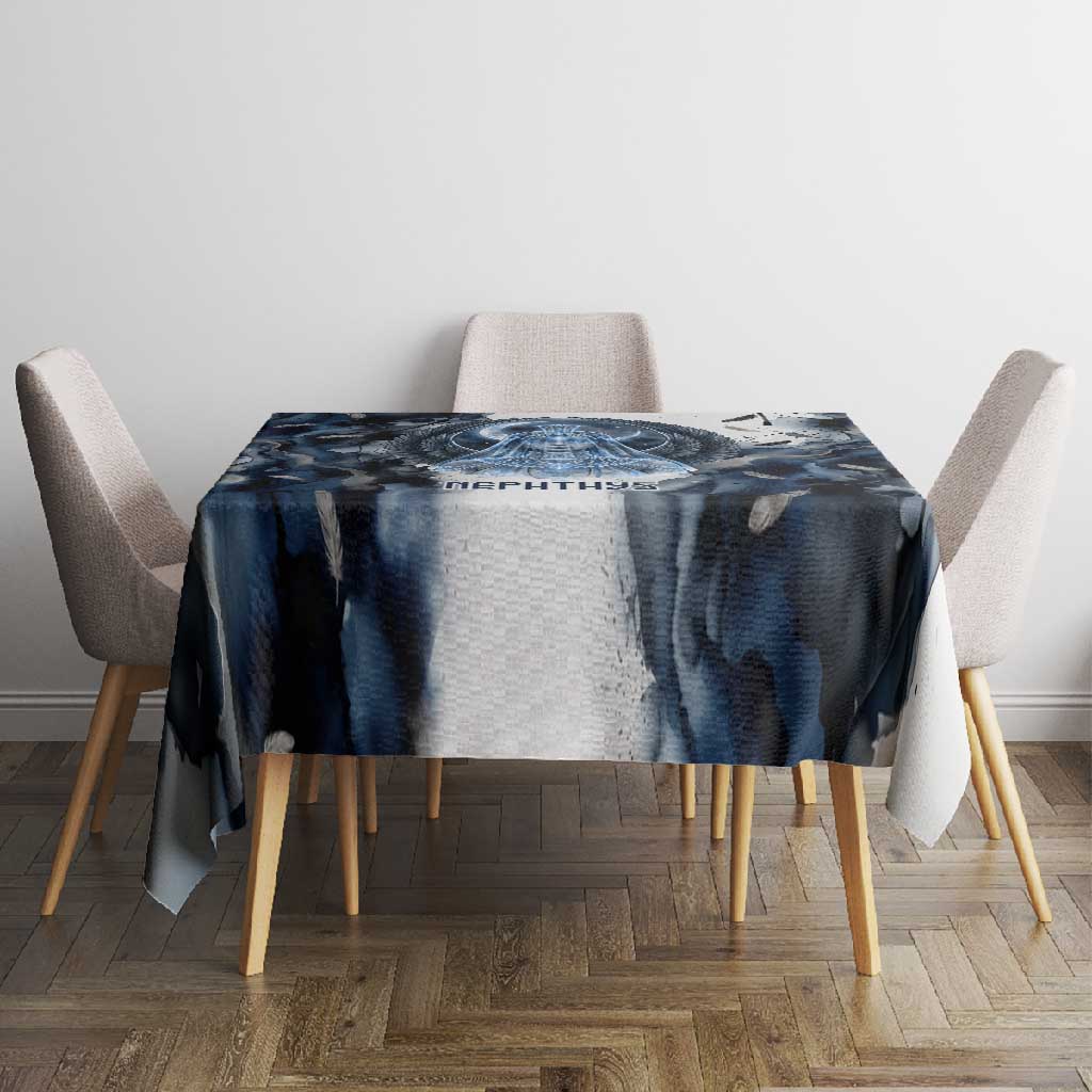 Nephthys Egyptian Tablecloth The Dark Sister Falcon Wings Moon Veil