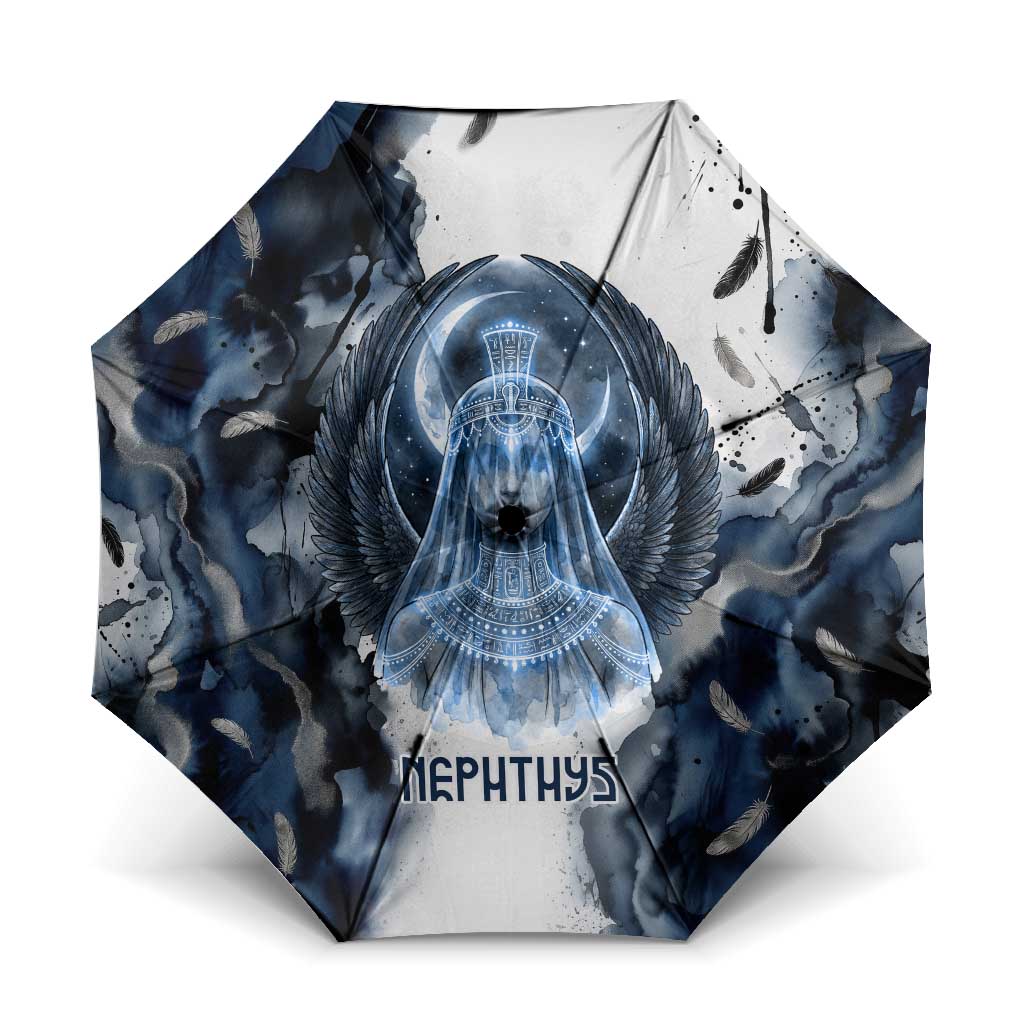 Nephthys Egyptian Umbrella The Dark Sister Falcon Wings Moon Veil
