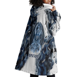 Nephthys Egyptian Wearable Blanket Hoodie The Dark Sister Falcon Wings Moon Veil