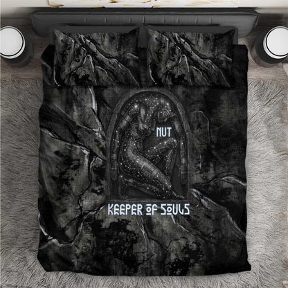 Nut Bedding Set Egyptian Keeper of Souls Celestial Stairway Ascension Path Cosmic Goddess of the Night Sky