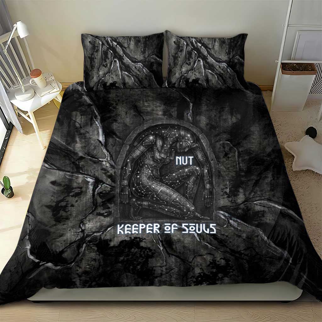 Nut Bedding Set Egyptian Keeper of Souls Celestial Stairway Ascension Path Cosmic Goddess of the Night Sky