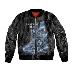 Nut Bomber Jacket Egyptian Keeper of Souls Celestial Stairway Ascension Path Cosmic Goddess of the Night Sky