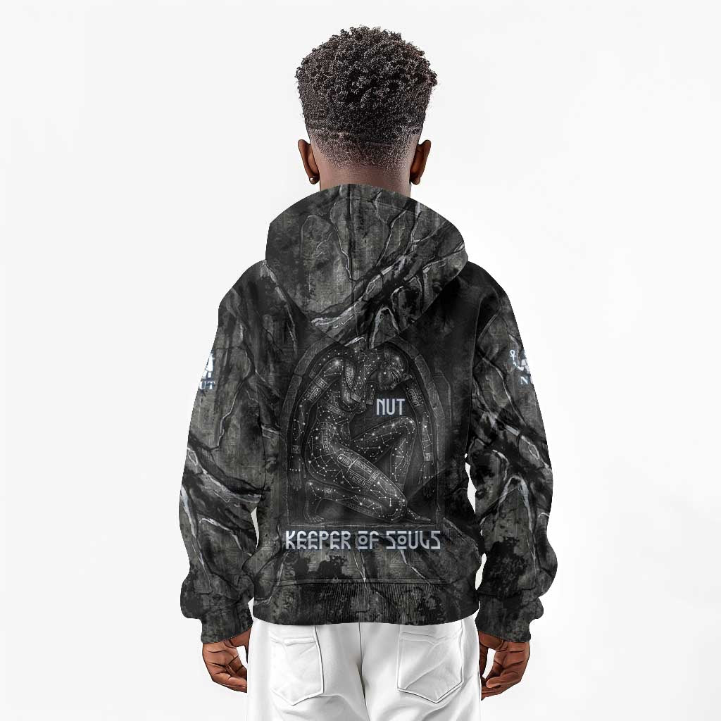 Nut Kid Hoodie Egyptian Keeper of Souls Celestial Stairway Ascension Path Cosmic Goddess of the Night Sky