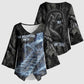 Nut Kimono Sleeve Blouse Egyptian Keeper of Souls Celestial Stairway Ascension Path Cosmic Goddess of the Night Sky