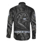 Nut Long Sleeve Button Shirt Egyptian Keeper of Souls Celestial Stairway Ascension Path Cosmic Goddess of the Night Sky