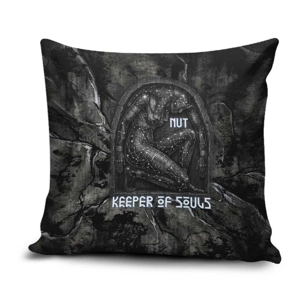 Nut Pillow Cover Egyptian Keeper of Souls Celestial Stairway Ascension Path Cosmic Goddess of the Night Sky