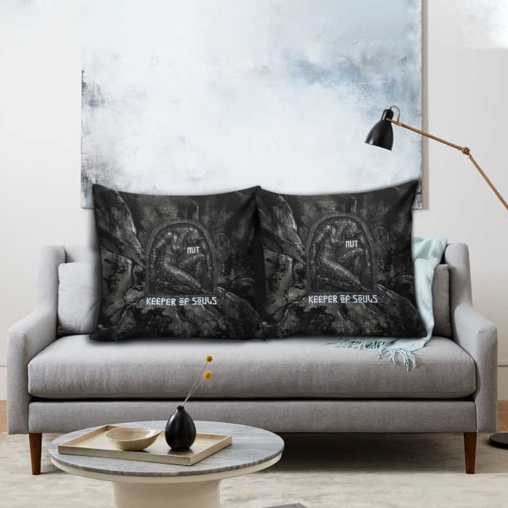 Nut Pillow Cover Egyptian Keeper of Souls Celestial Stairway Ascension Path Cosmic Goddess of the Night Sky