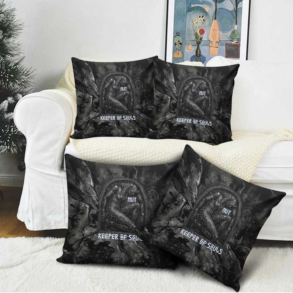 Nut Pillow Cover Egyptian Keeper of Souls Celestial Stairway Ascension Path Cosmic Goddess of the Night Sky