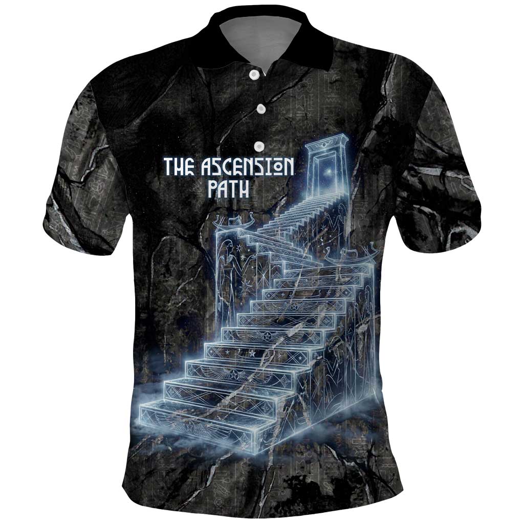 Nut Polo Shirt Egyptian Keeper of Souls Celestial Stairway Ascension Path Cosmic Goddess of the Night Sky