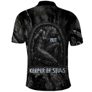 Nut Polo Shirt Egyptian Keeper of Souls Celestial Stairway Ascension Path Cosmic Goddess of the Night Sky