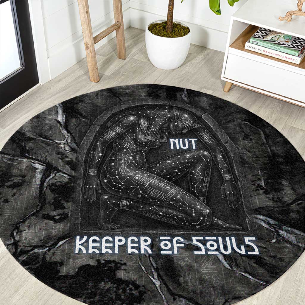 Nut Round Carpet Egyptian Keeper of Souls Celestial Stairway Ascension Path Cosmic Goddess of the Night Sky