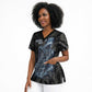 Nut Scrub Top Egyptian Keeper of Souls Celestial Stairway Ascension Path Cosmic Goddess of the Night Sky