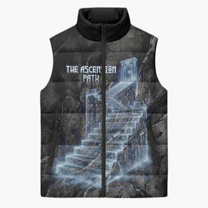Nut Sleeveless Puffer Jacket Egyptian Keeper of Souls Celestial Stairway Ascension Path Cosmic Goddess of the Night Sky