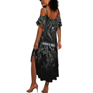 Nut Summer Maxi Dress Egyptian Keeper of Souls Celestial Stairway Ascension Path Cosmic Goddess of the Night Sky