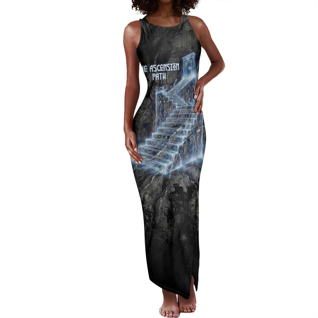 Nut Tank Maxi Dress Egyptian Keeper of Souls Celestial Stairway Ascension Path Cosmic Goddess of the Night Sky