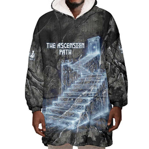 Nut Wearable Blanket Hoodie Egyptian Keeper of Souls Celestial Stairway Ascension Path Cosmic Goddess of the Night Sky