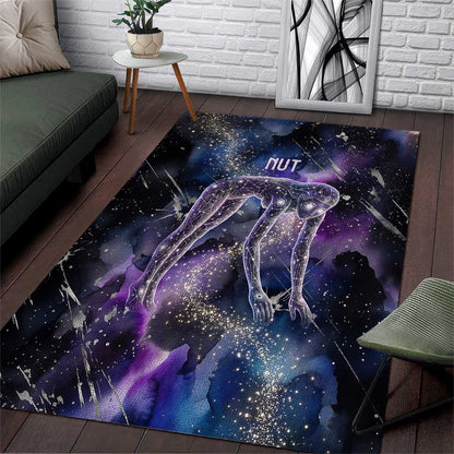 Nut Egyptian Area Rug She Who Bore the Gods Galactic Vessel Cosmic Goddess Star Map