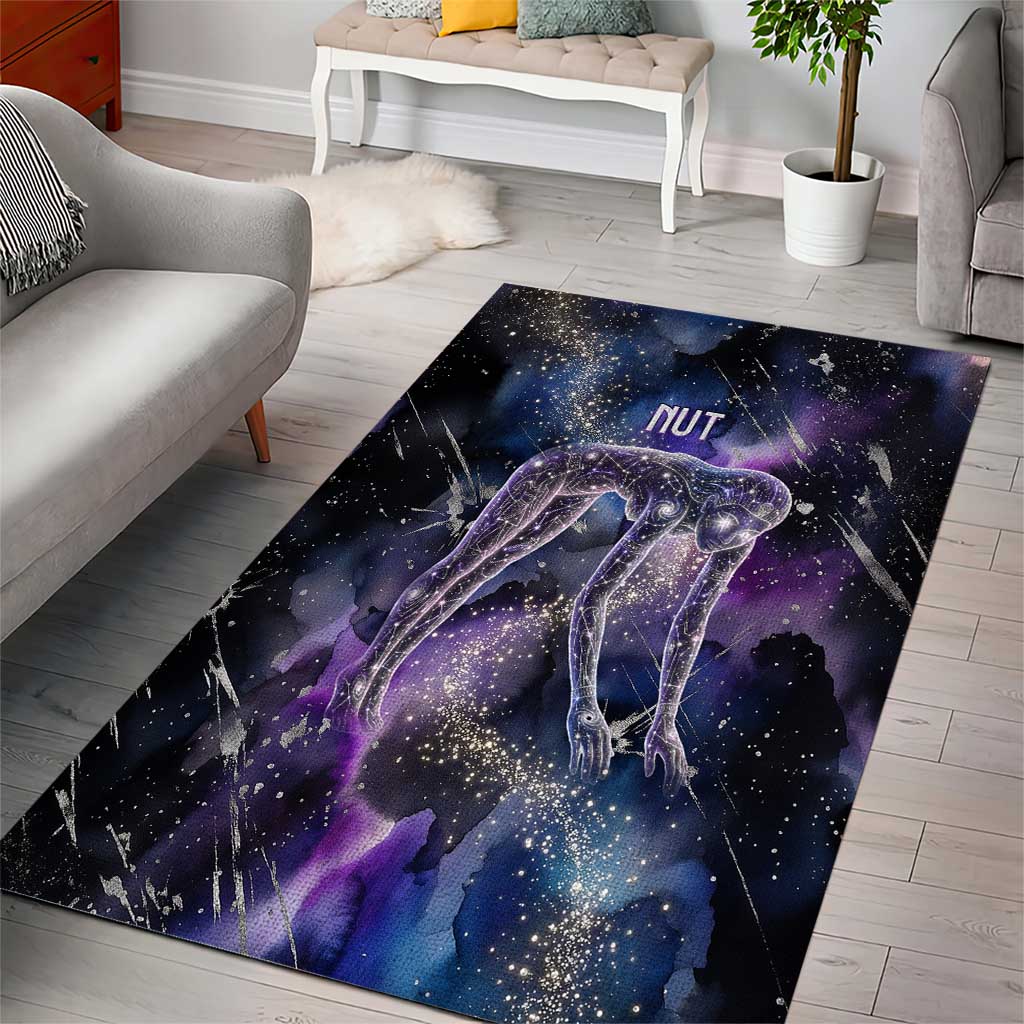 Nut Egyptian Area Rug She Who Bore the Gods Galactic Vessel Cosmic Goddess Star Map