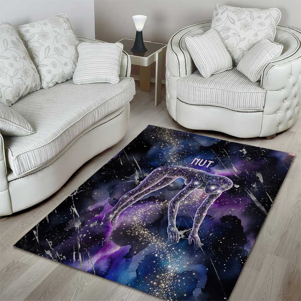 Nut Egyptian Area Rug She Who Bore the Gods Galactic Vessel Cosmic Goddess Star Map