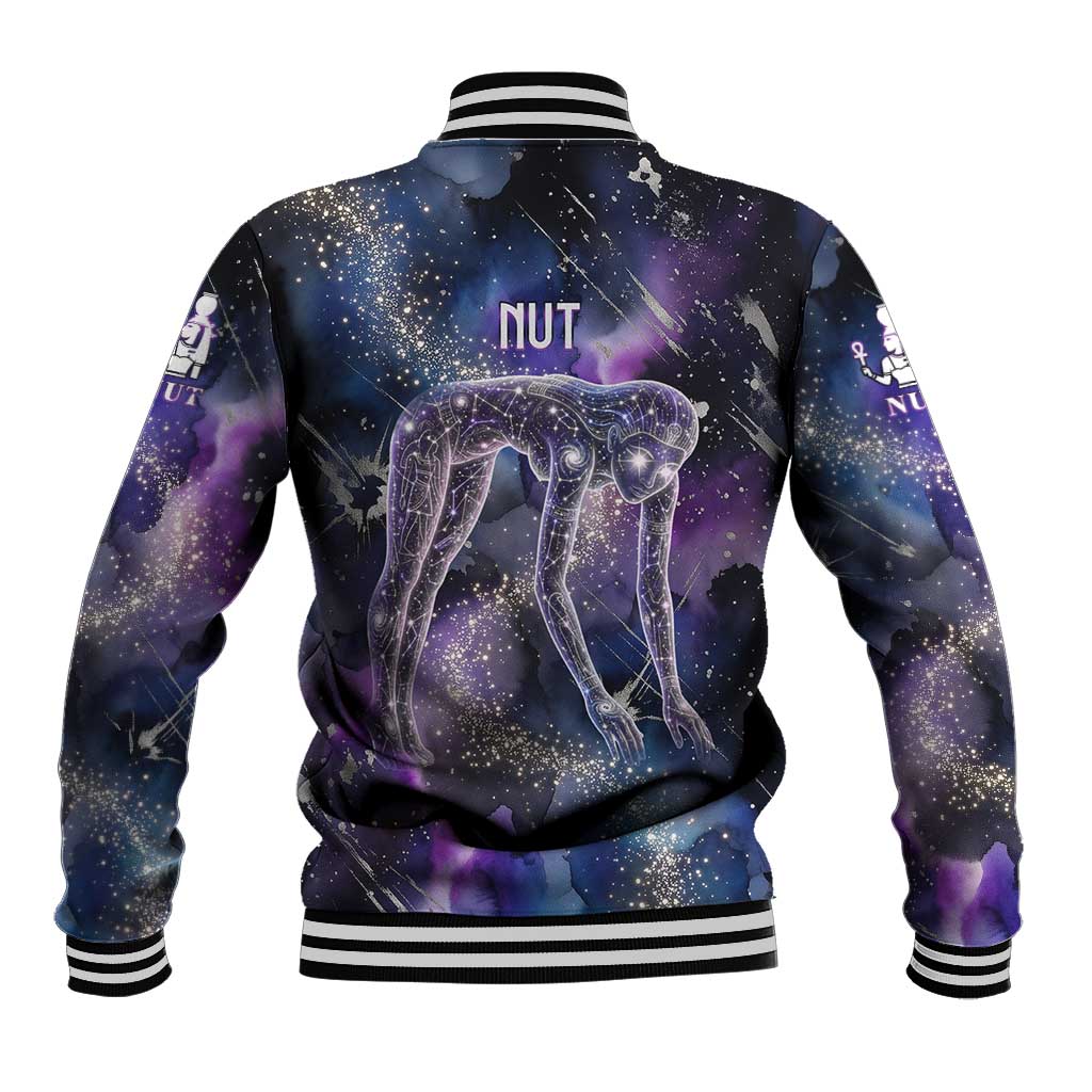 Nut Egyptian Baseball Jacket She Who Bore the Gods Galactic Vessel Cosmic Goddess Star Map