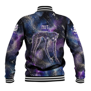 Nut Egyptian Baseball Jacket She Who Bore the Gods Galactic Vessel Cosmic Goddess Star Map