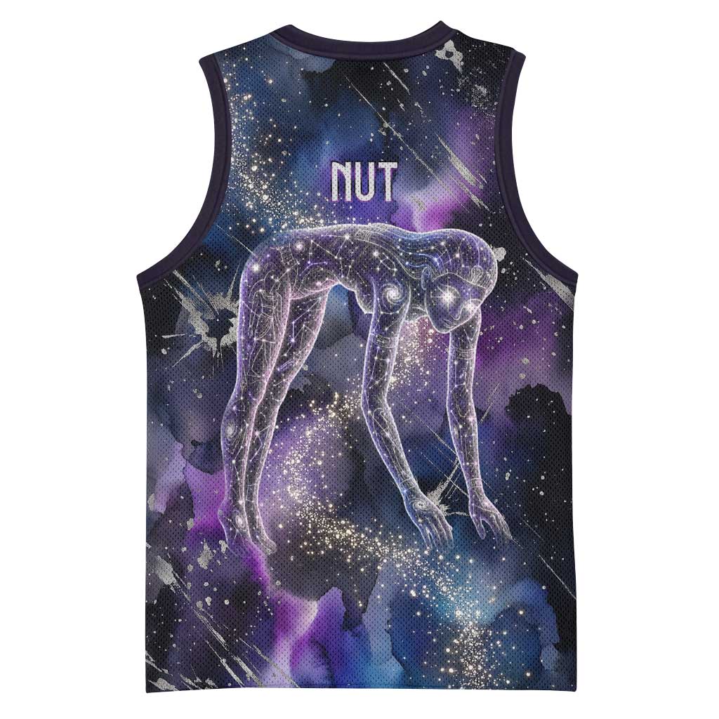 Nut Egyptian Basketball Jersey She Who Bore the Gods Galactic Vessel Cosmic Goddess Star Map