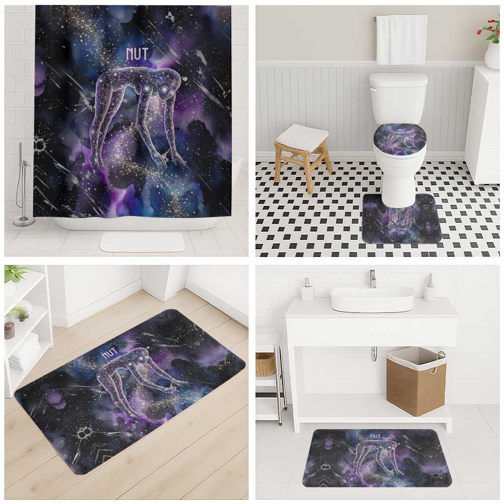 Nut Egyptian Bathroom Set She Who Bore the Gods Galactic Vessel Cosmic Goddess Star Map
