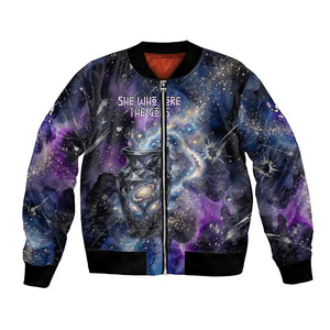 Nut Egyptian Bomber Jacket She Who Bore the Gods Galactic Vessel Cosmic Goddess Star Map