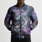 Nut Egyptian Bomber Puffer Jacket She Who Bore the Gods Galactic Vessel Cosmic Goddess Star Map
