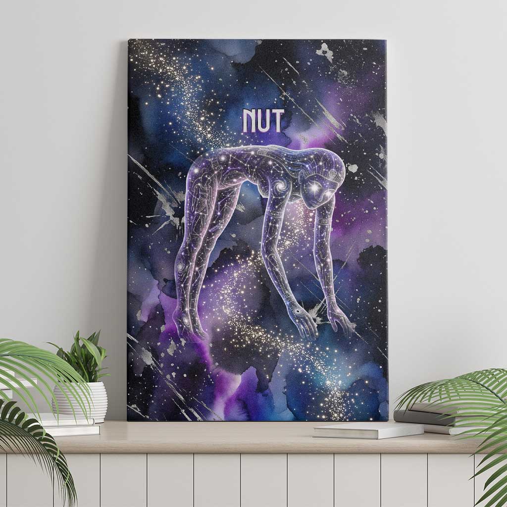 Nut Egyptian Canvas Wall Art She Who Bore the Gods Galactic Vessel Cosmic Goddess Star Map