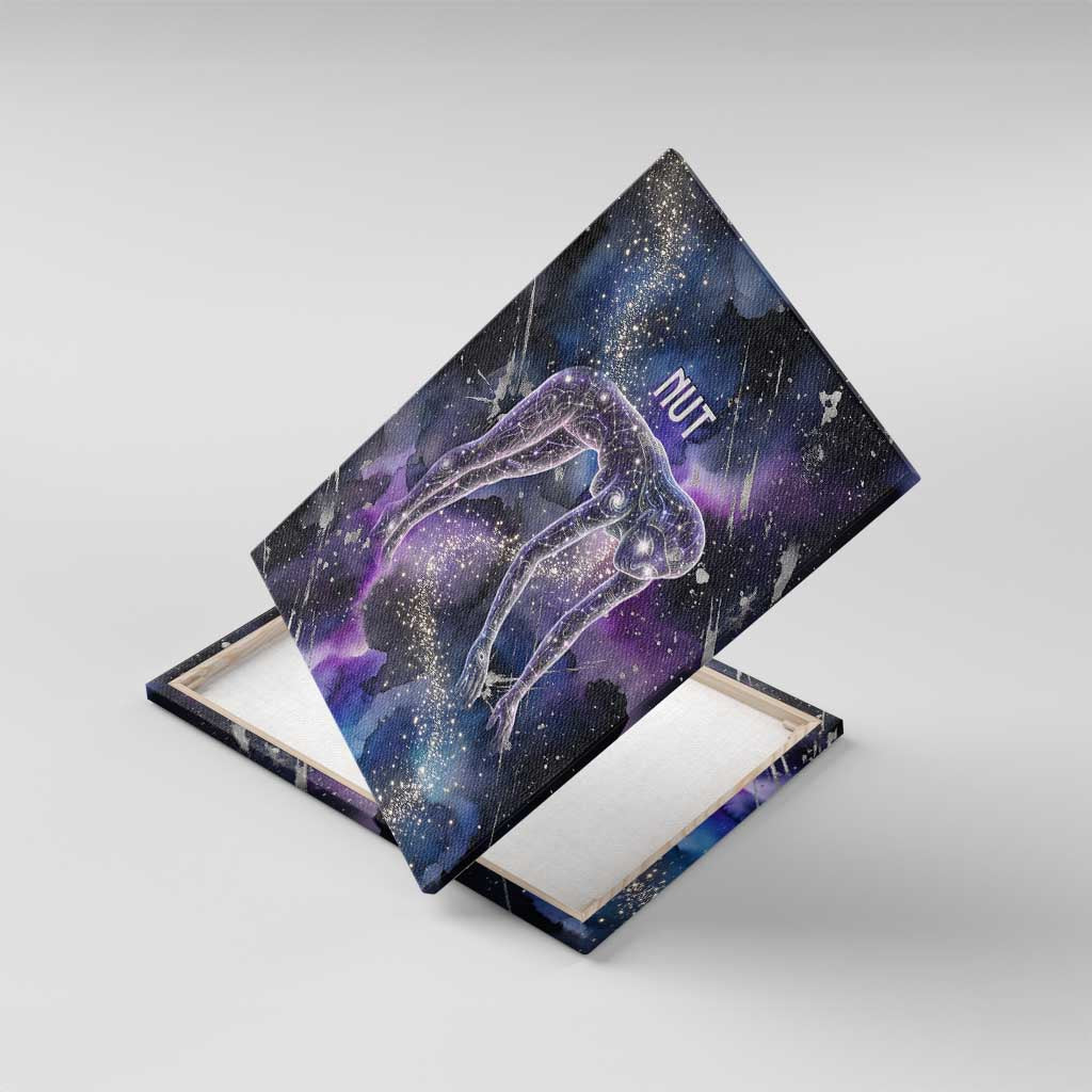 Nut Egyptian Canvas Wall Art She Who Bore the Gods Galactic Vessel Cosmic Goddess Star Map