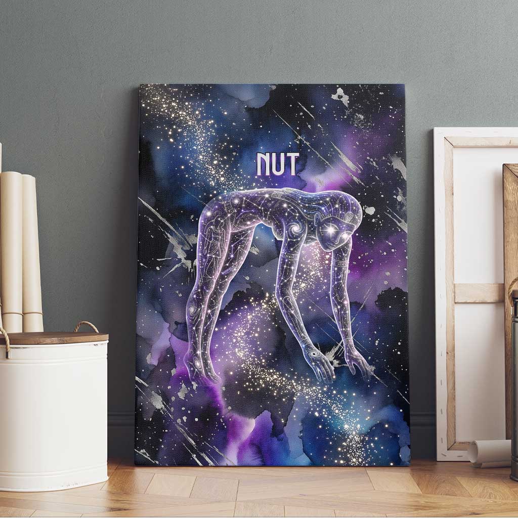 Nut Egyptian Canvas Wall Art She Who Bore the Gods Galactic Vessel Cosmic Goddess Star Map