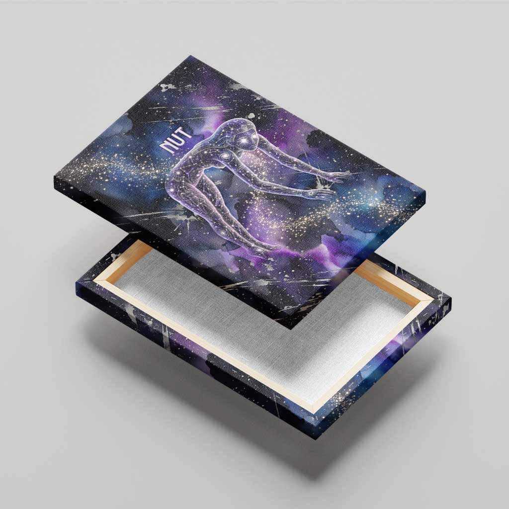 Nut Egyptian Canvas Wall Art She Who Bore the Gods Galactic Vessel Cosmic Goddess Star Map