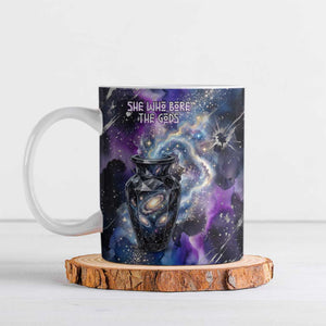Nut Egyptian Ceramic Mug She Who Bore the Gods Galactic Vessel Cosmic Goddess Star Map