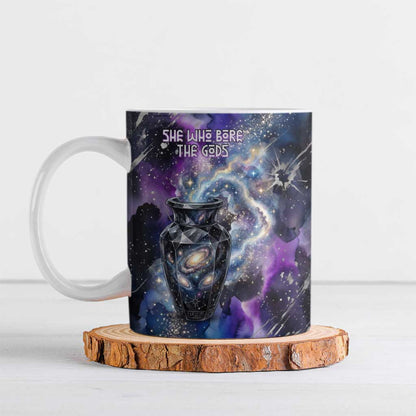 Nut Egyptian Ceramic Mug She Who Bore the Gods Galactic Vessel Cosmic Goddess Star Map