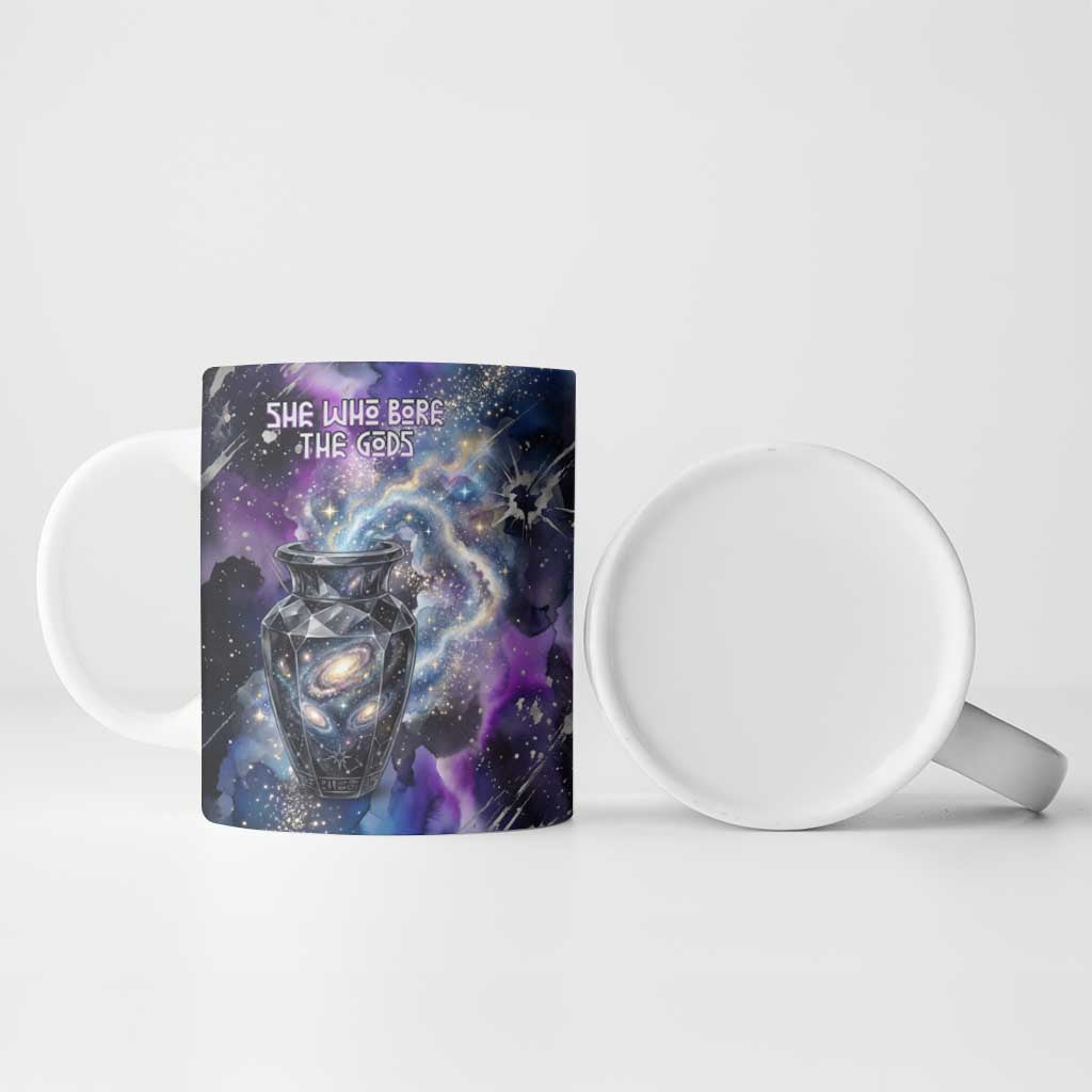Nut Egyptian Ceramic Mug She Who Bore the Gods Galactic Vessel Cosmic Goddess Star Map
