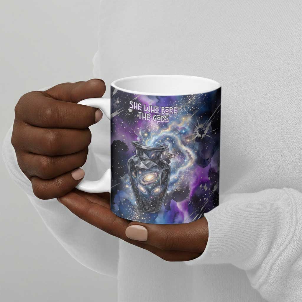 Nut Egyptian Ceramic Mug She Who Bore the Gods Galactic Vessel Cosmic Goddess Star Map