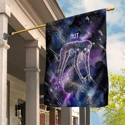 Nut Egyptian Garden Flag She Who Bore the Gods Galactic Vessel Cosmic Goddess Star Map