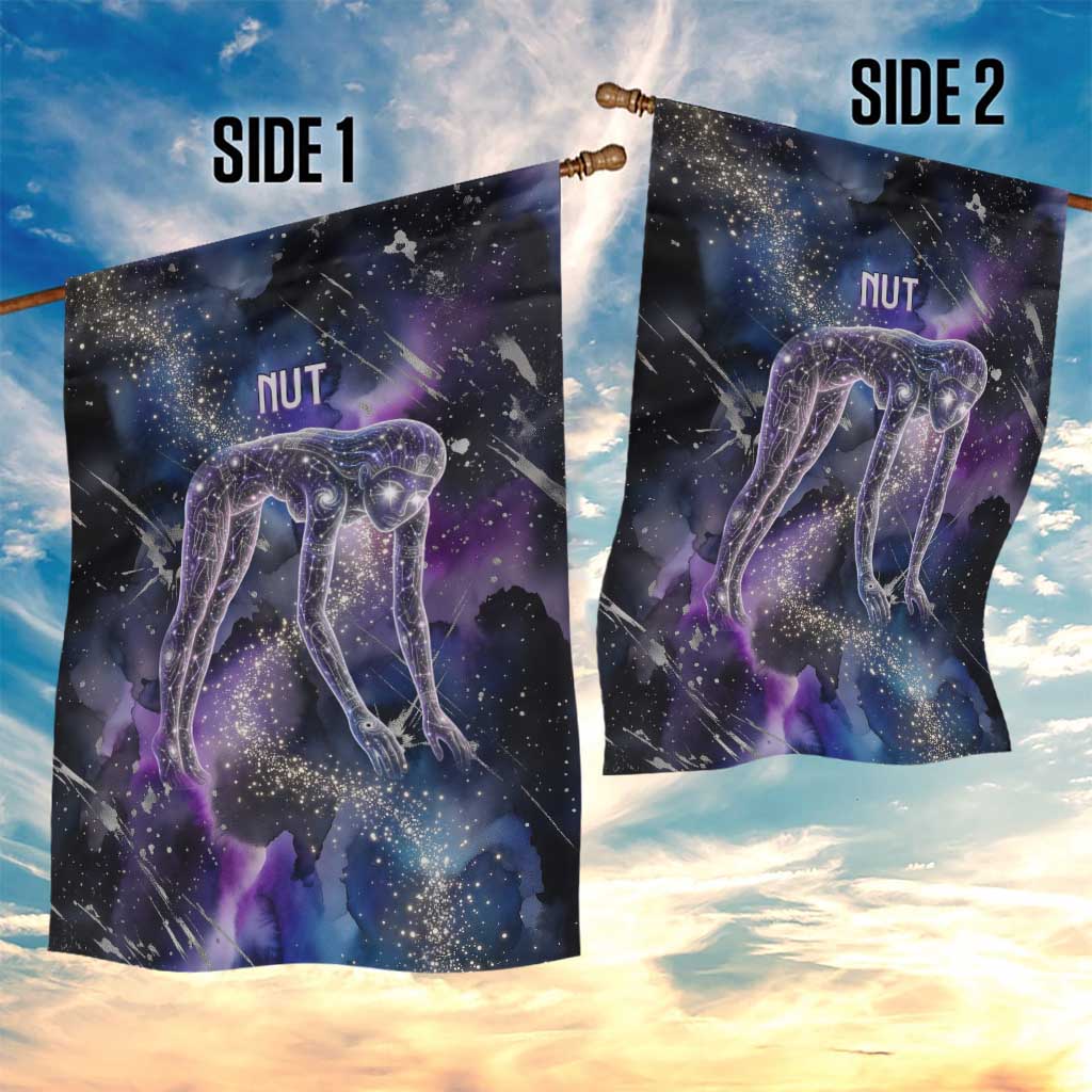Nut Egyptian Garden Flag She Who Bore the Gods Galactic Vessel Cosmic Goddess Star Map