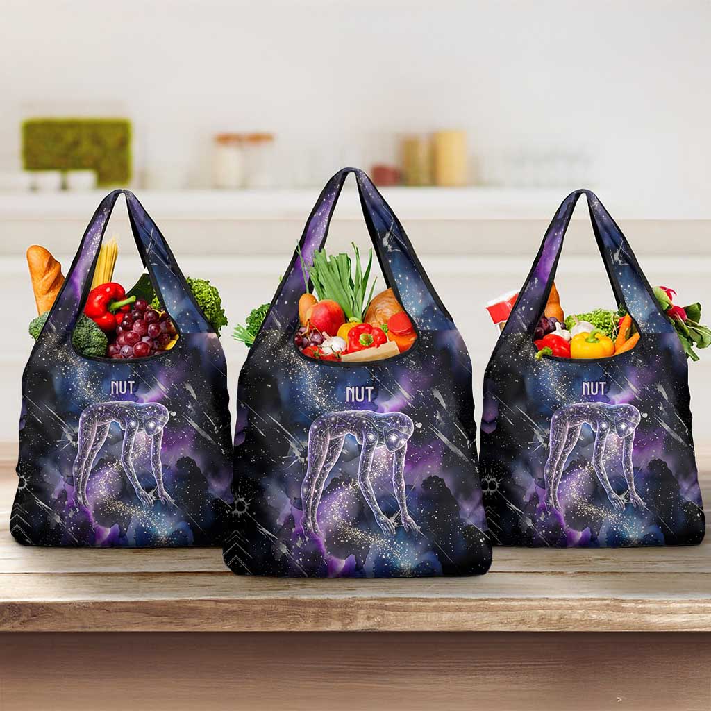 Nut Egyptian Grocery Bag She Who Bore the Gods Galactic Vessel Cosmic Goddess Star Map