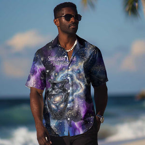 Nut Egyptian Hawaiian Shirt She Who Bore the Gods Galactic Vessel Cosmic Goddess Star Map