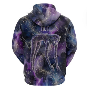 Nut Egyptian Hoodie She Who Bore the Gods Galactic Vessel Cosmic Goddess Star Map