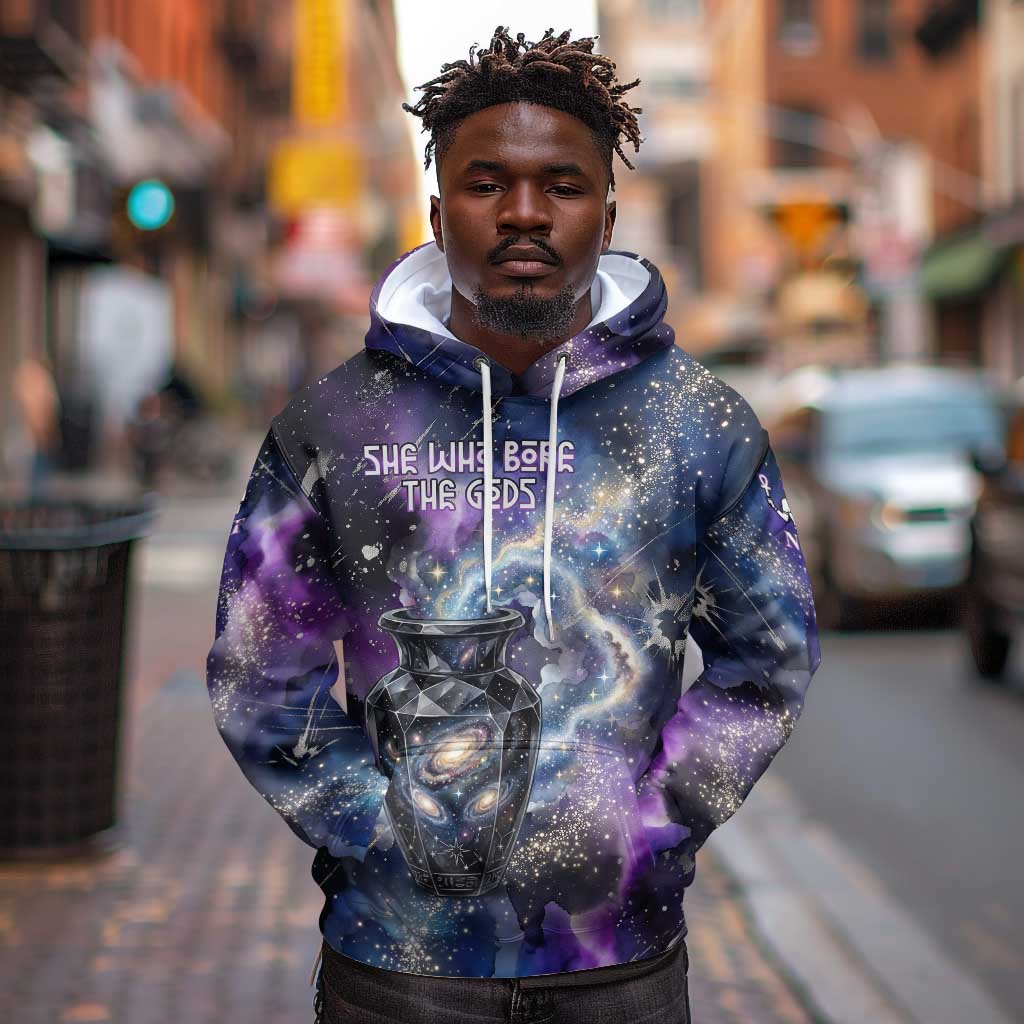 Nut Egyptian Hoodie She Who Bore the Gods Galactic Vessel Cosmic Goddess Star Map