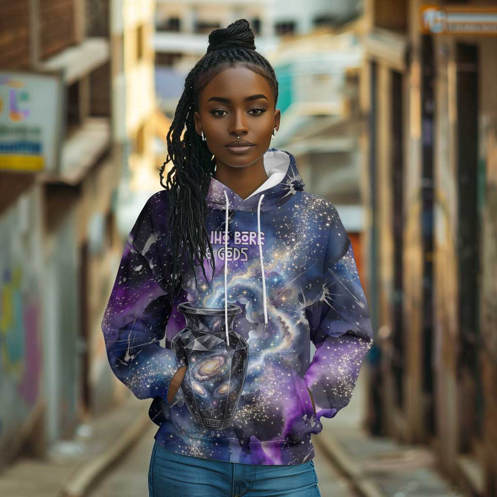 Nut Egyptian Hoodie She Who Bore the Gods Galactic Vessel Cosmic Goddess Star Map