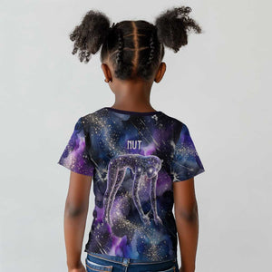 Nut Egyptian Kid T shirt She Who Bore the Gods Galactic Vessel Cosmic Goddess Star Map