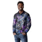 Nut Egyptian Long Sleeve Polo Shirt She Who Bore the Gods Galactic Vessel Cosmic Goddess Star Map