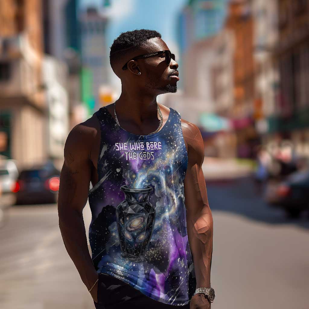 Nut Egyptian Men Tank Top She Who Bore the Gods Galactic Vessel Cosmic Goddess Star Map