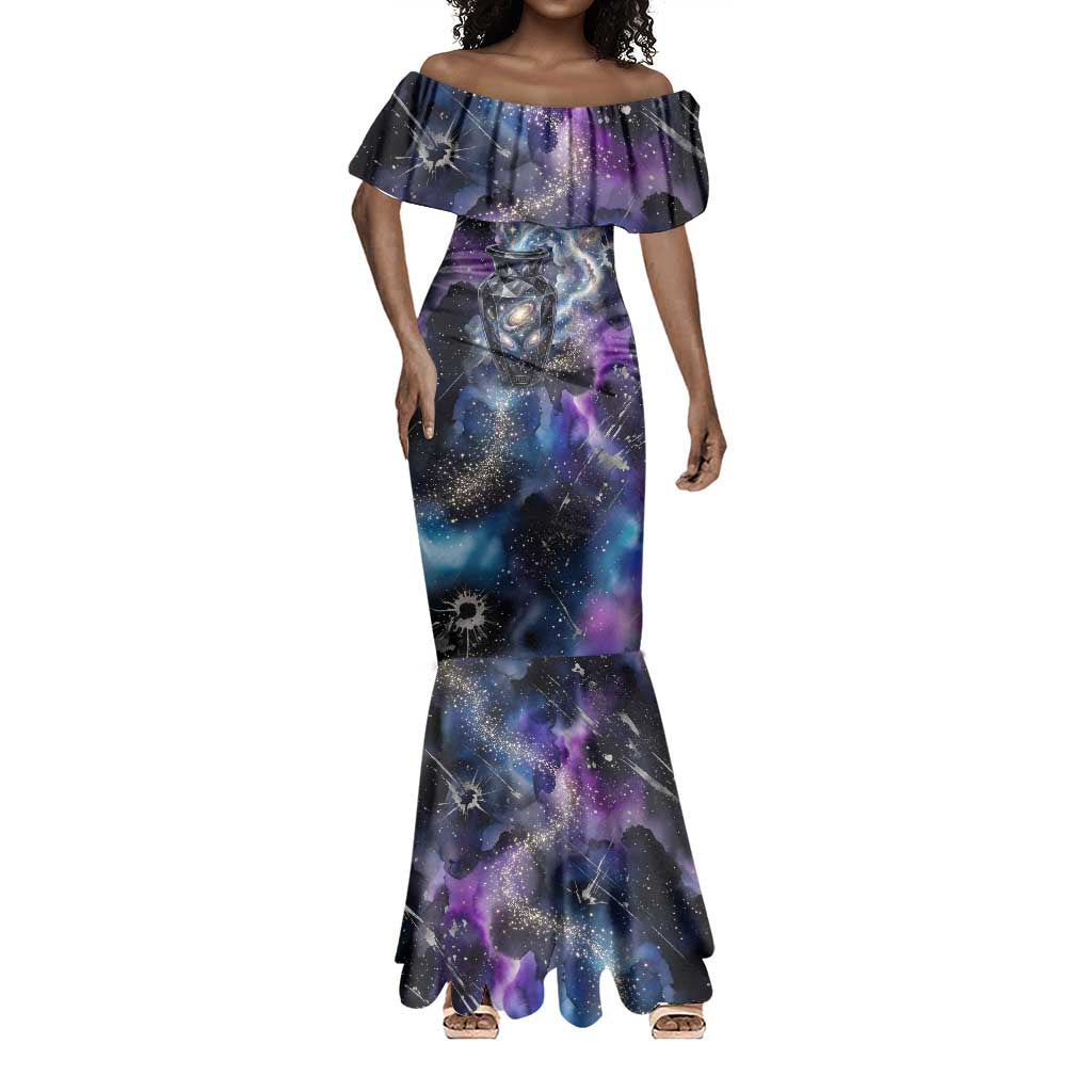 Nut Egyptian Mermaid Dress She Who Bore the Gods Galactic Vessel Cosmic Goddess Star Map