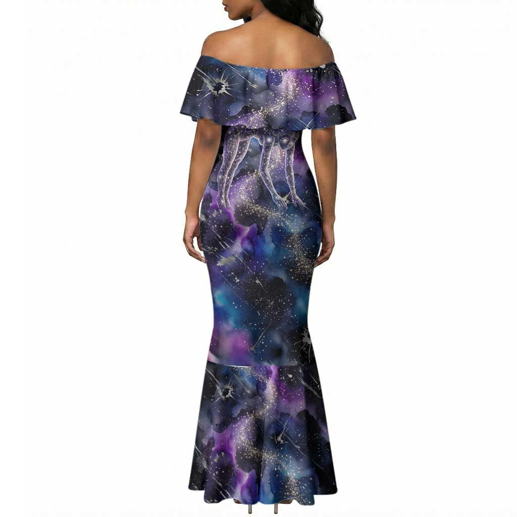 Nut Egyptian Mermaid Dress She Who Bore the Gods Galactic Vessel Cosmic Goddess Star Map