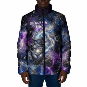 Nut Egyptian Padded Jacket She Who Bore the Gods Galactic Vessel Cosmic Goddess Star Map